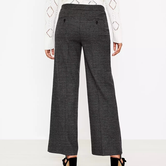 Loft Wide Leg Patterned Trousers - Picture 8 of 8